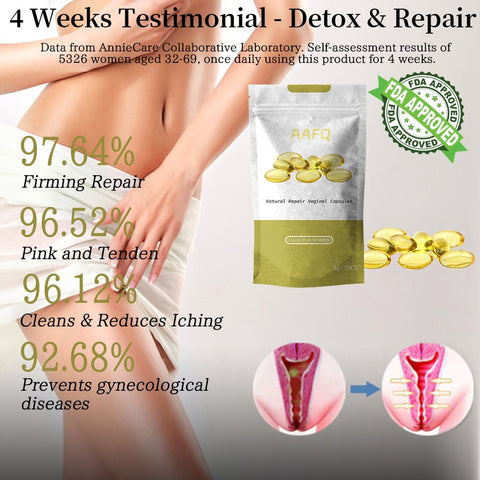 ?AAFQ? Instant Itching Stopper & Detox and Slimming & Firming Repair & Pink and Tender Natural Capsules PRO